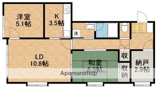 ガーデンロゼ高町【1階】の間取り