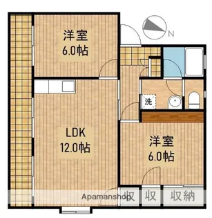 サンフラワーⅢ【3階】の間取り