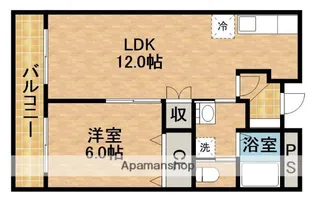 シャトレ壱番館【5階】の間取り