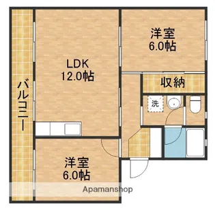 ヴィラコンフォート下俣南【2階】の間取り