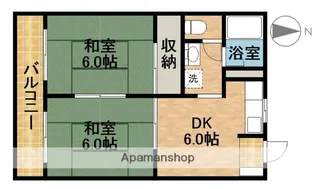 コーポ浅名【2階】の間取り