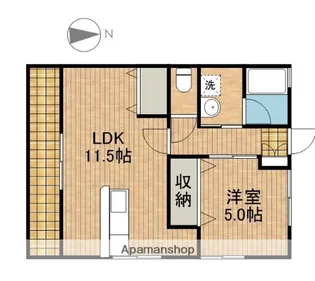 リバティーハイツ【1階】の間取り