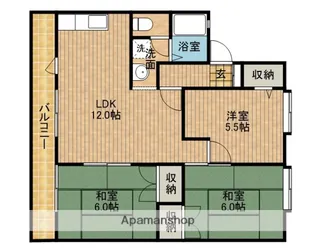 パインハイムA【2階】の間取り