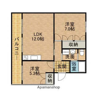 小石川マンション【2階】の間取り
