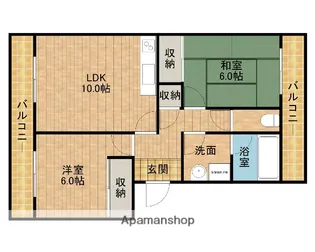 ミューゼⅢ【305号室】の間取り