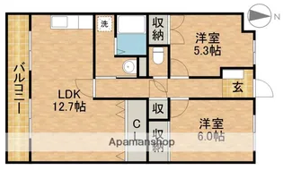 リヴェール小杉【3階】の間取り