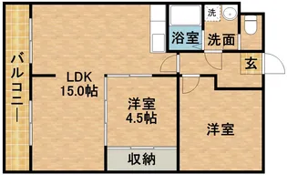 エルコンフォール【3階】の間取り