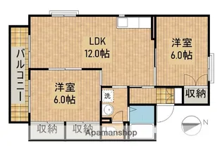 セジュールストーク【2階】の間取り