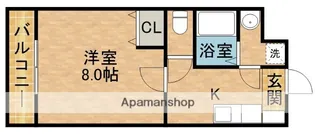 たちばな壱番館【4階】の間取り