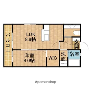 ドエル志都呂B【201号室】の間取り
