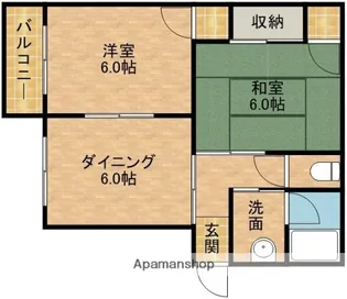 足土コーポ【2階】の間取り