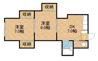 掛川ハイツA【1階】の間取り
