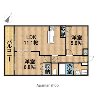 シンシア【1階】の間取り