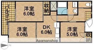 城之崎山王ハイツA【2階】の間取り