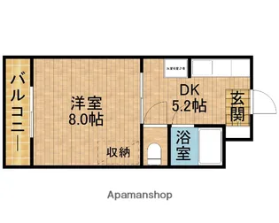 シャンブル24【3階】の間取り