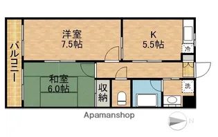 クラフトⅢ【302号室】の間取り