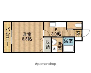 ヴェルデフォーユーⅢ【2階】の間取り