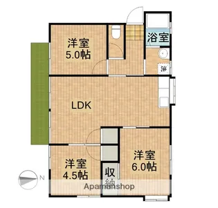 アイリス【1階】の間取り