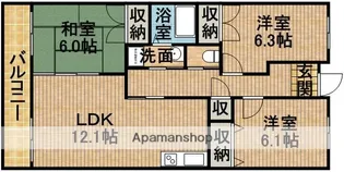 ルイボステーⅠ【1階】の間取り