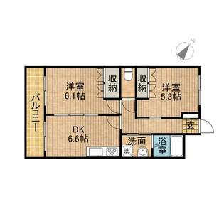 コンフォールⅡ【1階】の間取り