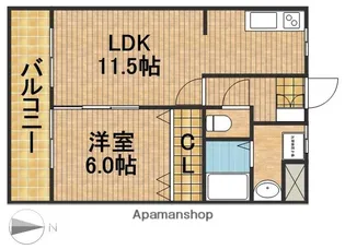 M’S DREAMⅩⅣ【1階】の間取り