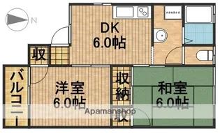 セジュールエムB【2階】の間取り