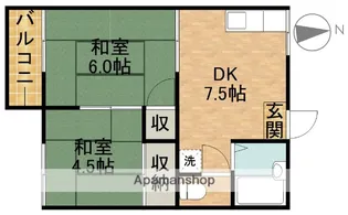 コーポ本間【2階】の間取り