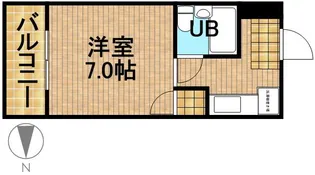 カモエKマンション【1階】の間取り