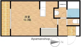 パルメートA【202号室】の間取り