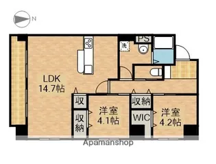 カネキビル【3階】の間取り