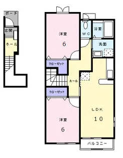 ボナール【2階】の間取り