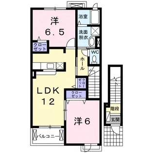 アイディル・ハイム【2階】の間取り