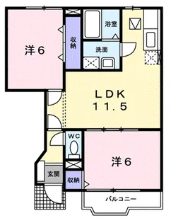 パークネスⅢ【1階】の間取り