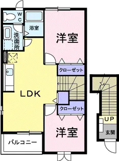 サンスベリアⅡ【2階】の間取り