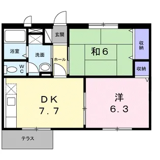 ピュアアネックス【1階】の間取り