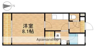 フォンテーヌ【202号室】の間取り