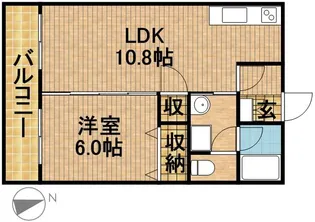 シャトー富ヶ丘Ⅱ【1階】の間取り