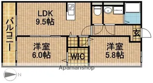 BELL ANNEX【1階】の間取り