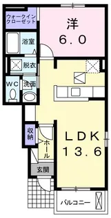 ラーナ【1階】の間取り