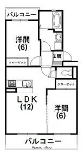 ガウディウム【1階】の間取り