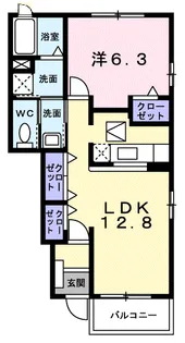 クラール【1階】の間取り