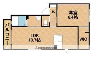 サウスバレーA【1階】の間取り