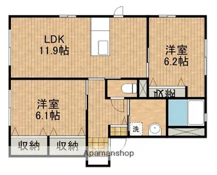 MASTTOWN愛野B【2階】の間取り