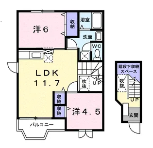 ベル・セゾンⅠ【2階】の間取り