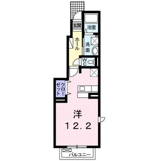 アラヤフラット【1階】の間取り