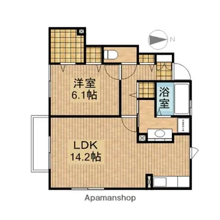 QUATRE SAISONS【101号室】の間取り