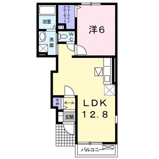 ウエスト・ヴィレッジ【1階】の間取り