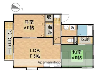 ヴィラ・サザンクロスE【101号室】の間取り