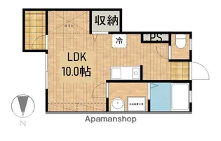 ロブスターハウス【107号室】の間取り