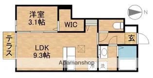 グランドゥールA【1階】の間取り